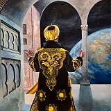 Akbar &nbsp; | &nbsp; oil, mixed media &nbsp; | &nbsp; 45x51