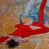 Solveig and Centaur - II &nbsp; | &nbsp; oil, mixed media &nbsp; | &nbsp; 72x72