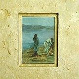 Carpenter and Fisherman &nbsp; | &nbsp; oil, mixed media &nbsp; | &nbsp; 16x18