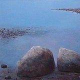 Kineret &nbsp; | &nbsp; oil, mixed media &nbsp; | &nbsp; 24x48