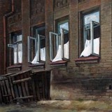 Building Number 5 &nbsp; | &nbsp; oil, canvas &nbsp; | &nbsp; 24x36