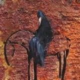 Horseman in Blue &nbsp; | &nbsp; oil, mixed media &nbsp; | &nbsp; 11x17