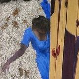 Woman in Blue &nbsp; | &nbsp; oil, mixed media &nbsp; | &nbsp; 24x32