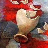 Red Triptych &nbsp; | &nbsp; oil, canvas &nbsp; | &nbsp; 120x48